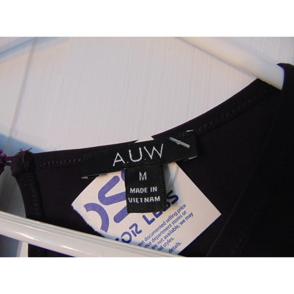 NWT top by AUW. Plum color, cold shoulder great neck detail SizeMedium - Picture 3 of 8